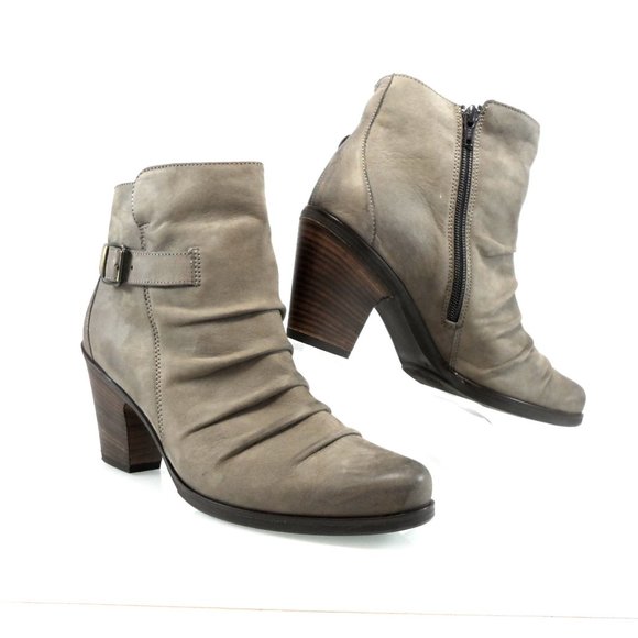 NIB$340 Paul Green Joellen Leather Slouch Buckle Ankle Bootie Western Boot 6 8.5 - Picture 3 of 12